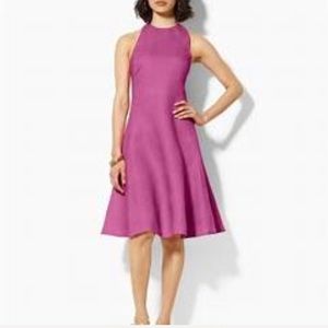 RALPH LAUREN "MELLING PANAMA" PINK LINEN DRESS -HP